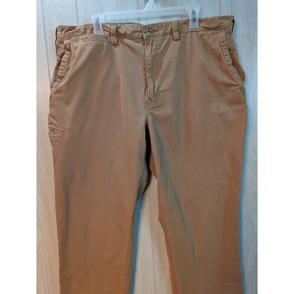 Duluth Trading Co Pants Mens 38x30 Khaki Relaxed Fit Flex Ballroom Khakis Gusset - Picture 2 of 10